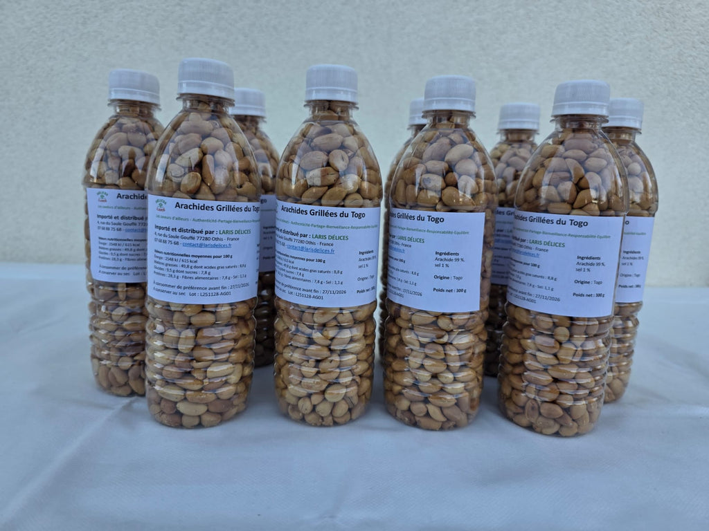 Arachides grillées croquantes 300 g – Snack africain authentique