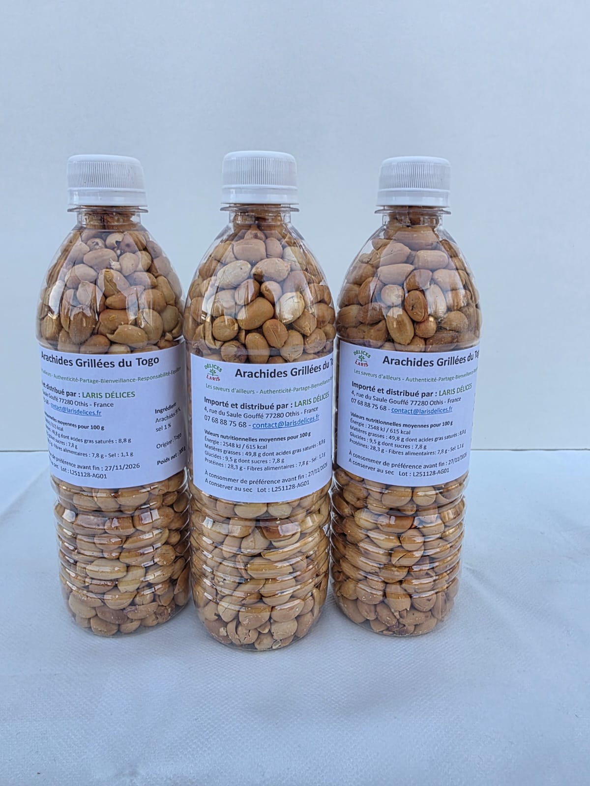 Arachides grillées croquantes 300 g – Snack africain authentique