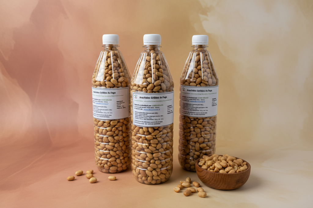 Arachides grillées croquantes 650 g – Snack africain authentique