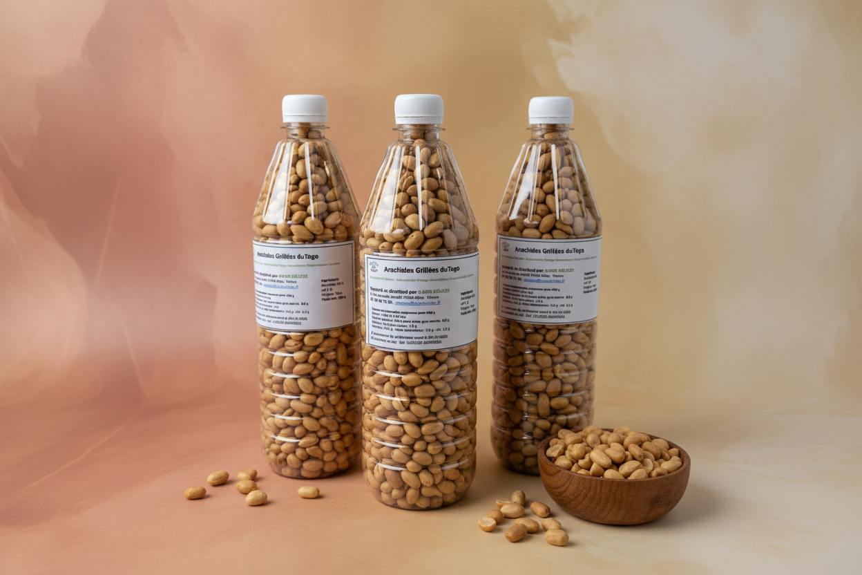 Arachides grillées croquantes 650 g – Snack africain authentique