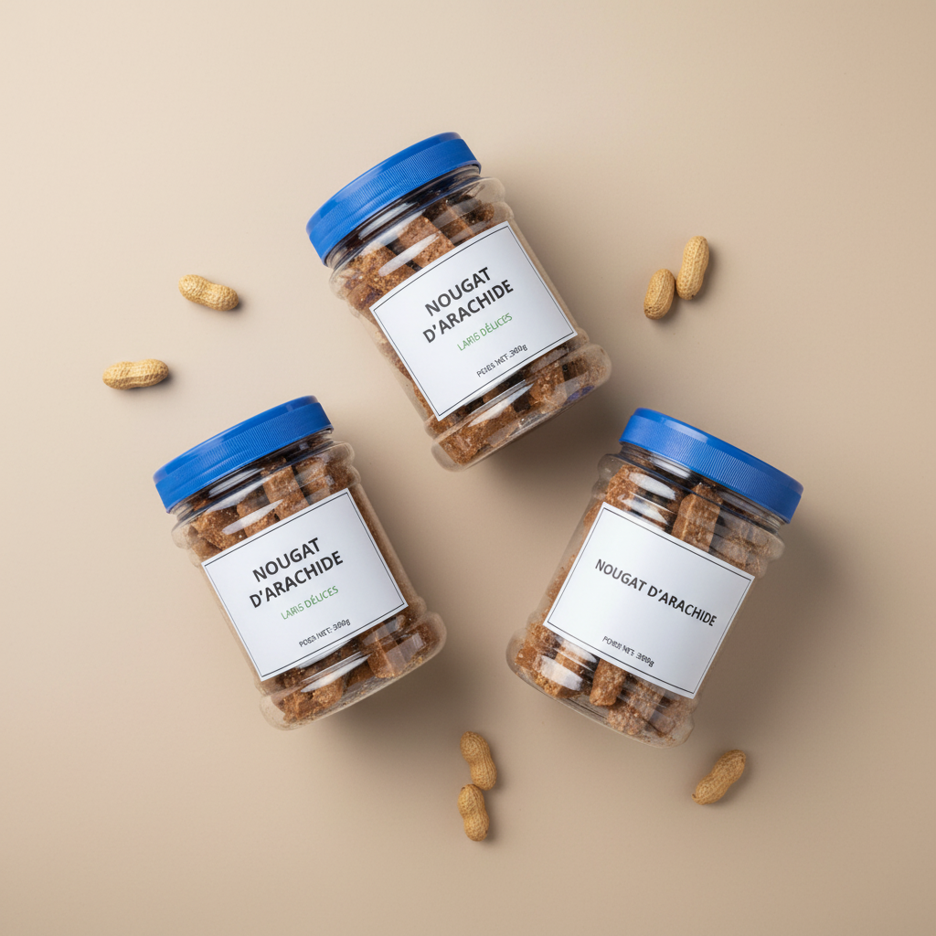 Nougat flat lay simple